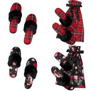2 Pair Victoria’s Secret Signature Slippers Bundle